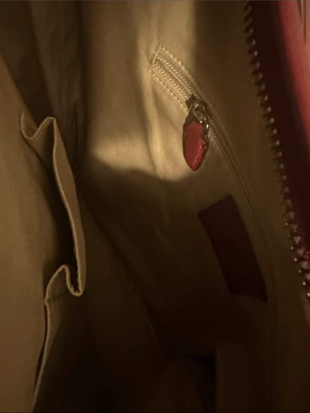 Coach Burgundy Leather Shoulder Bag - Picture 5 of 6